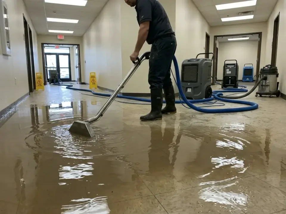 Technician — Indoor — Technician, Water Extraction Wand, Rubber Boots, Indoor, Emergency Water Extraction & Removal in Dallas