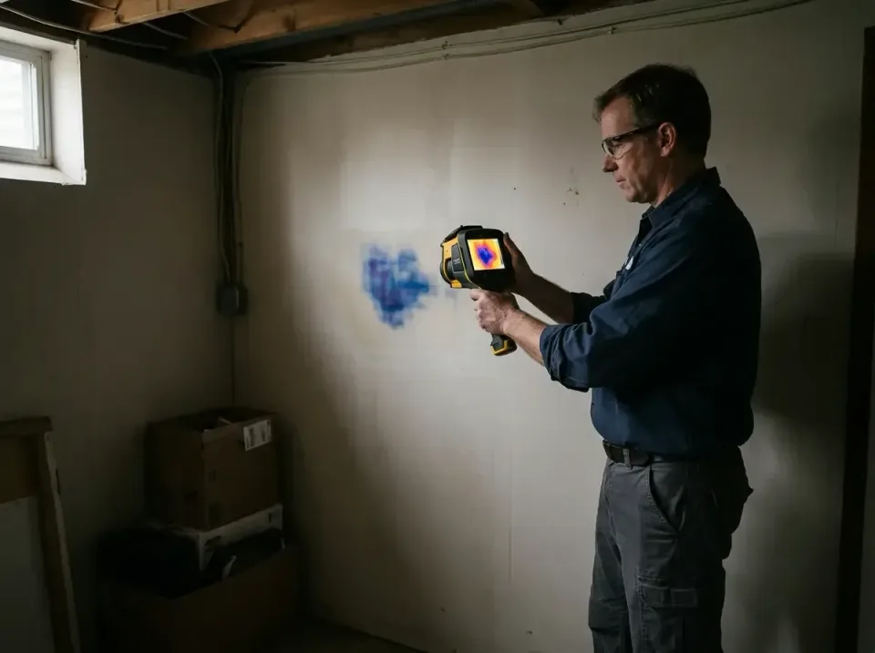 Thermal Imaging Camera — Basement Setting
